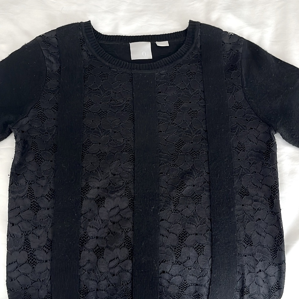 Elegant Black Lace Sweater